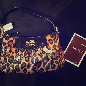 Coach leopard handbag